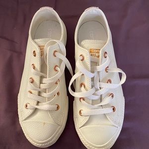 Snakeskin lined converse